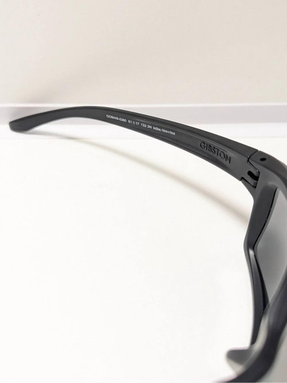 Oakley Gibston OO9449-0360 Gray UV Black Wraparound Men's Sunglasses 61-17-132